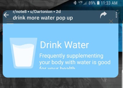 Drink more water cellphone malware